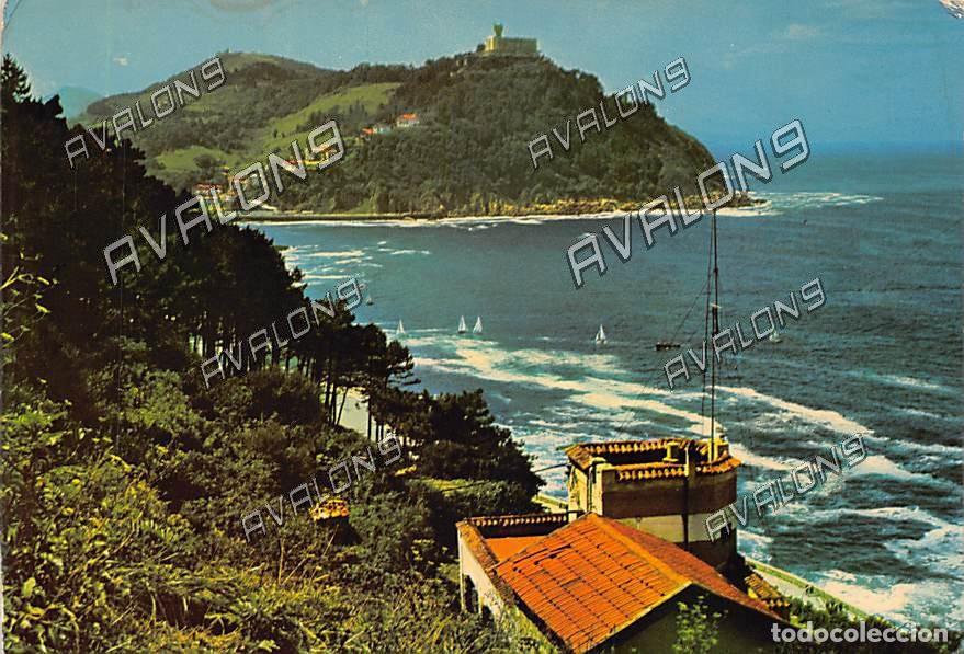 Postales: Vista de la Atalaya del Monte Urgull (San Sebasti&aacute;n) - Sin escribir pero con sello sin sellar - 1985