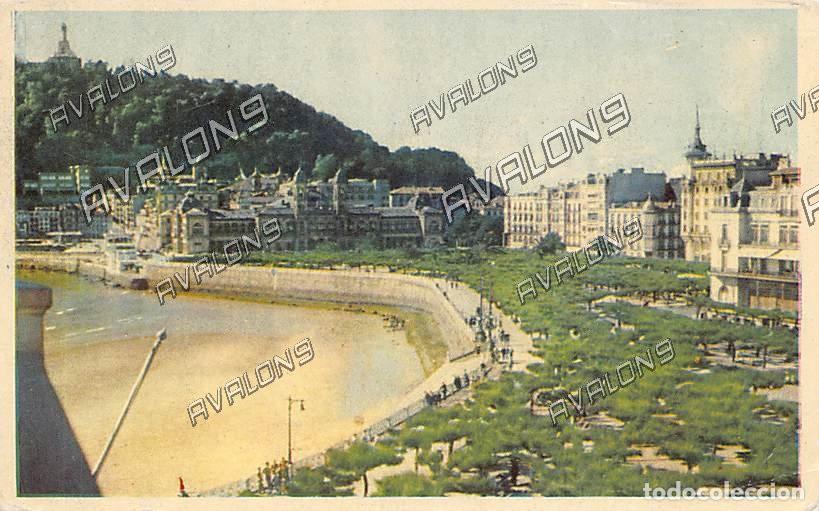Postales: Paseo y Concha (San Sebasti&aacute;n) - Sin Circular - A&ntilde;os 50 o principios de los 60