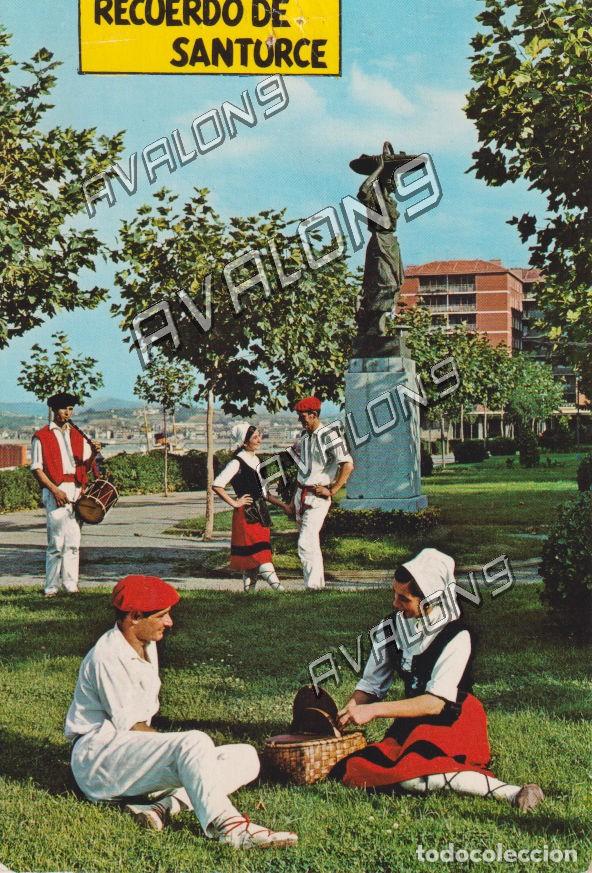 Postales: Recuerdo de Santurce (Bilbao - Vizcaya) - Circulada con sello - 1973
