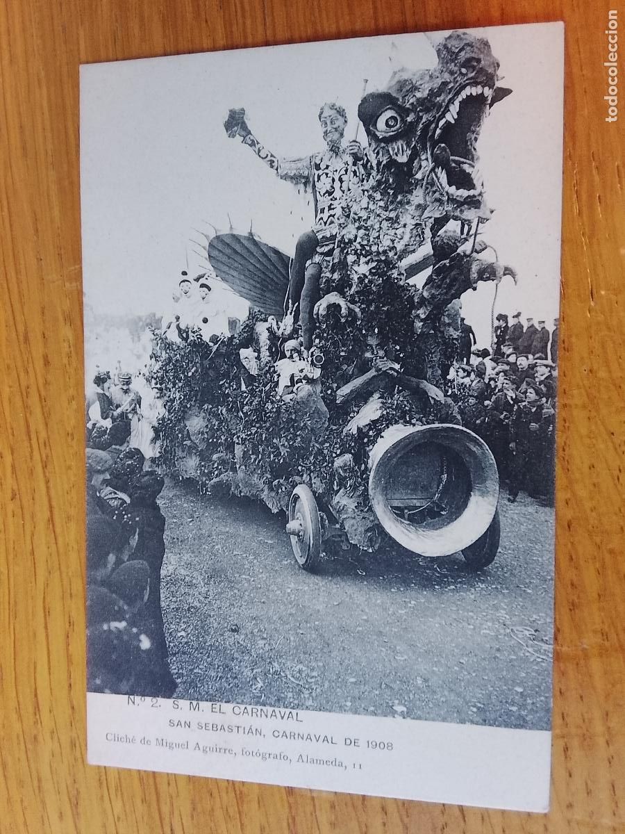 Postales: SAN SEBASTIAN LA BELLA EASO CARNAVAL 1908