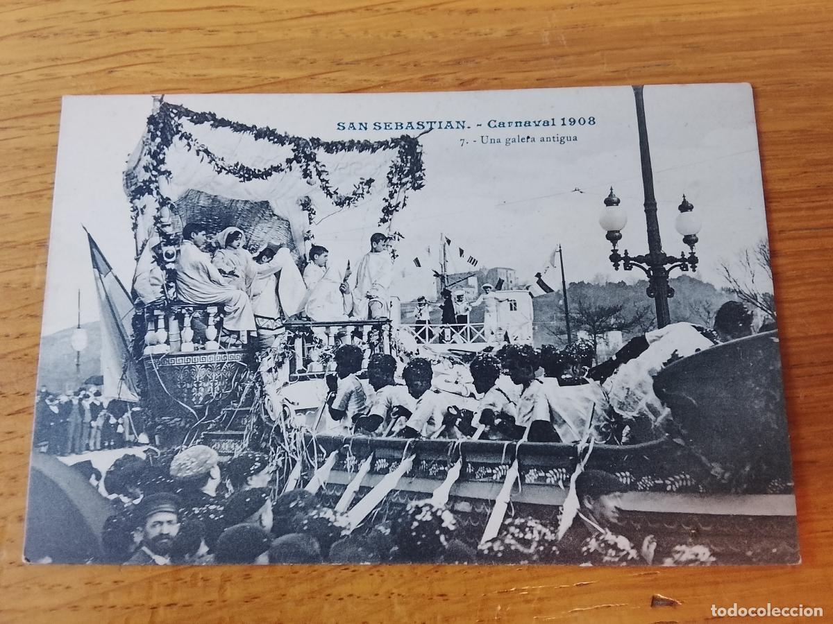 Postales: SAN SEBASTIAN LA BELLA EASO CARNAVAL 1908