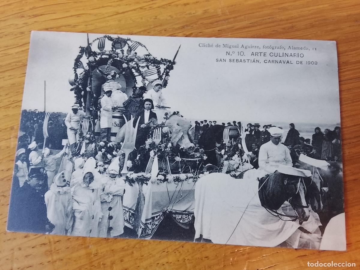 Postales: SAN SEBASTIAN LA BELLA EASO CARNAVAL 1908