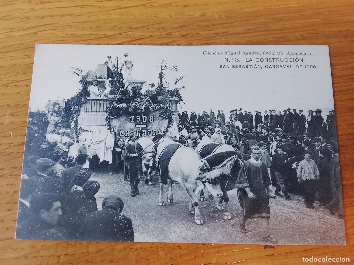 Postales: SAN SEBASTIAN LA BELLA EASO CARNAVAL 1908