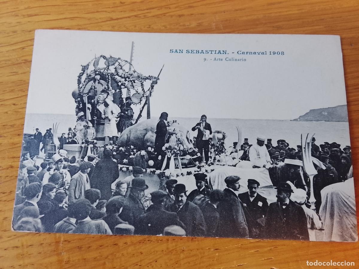 Postales: SAN SEBASTIAN LA BELLA EASO CARNAVAL 1908