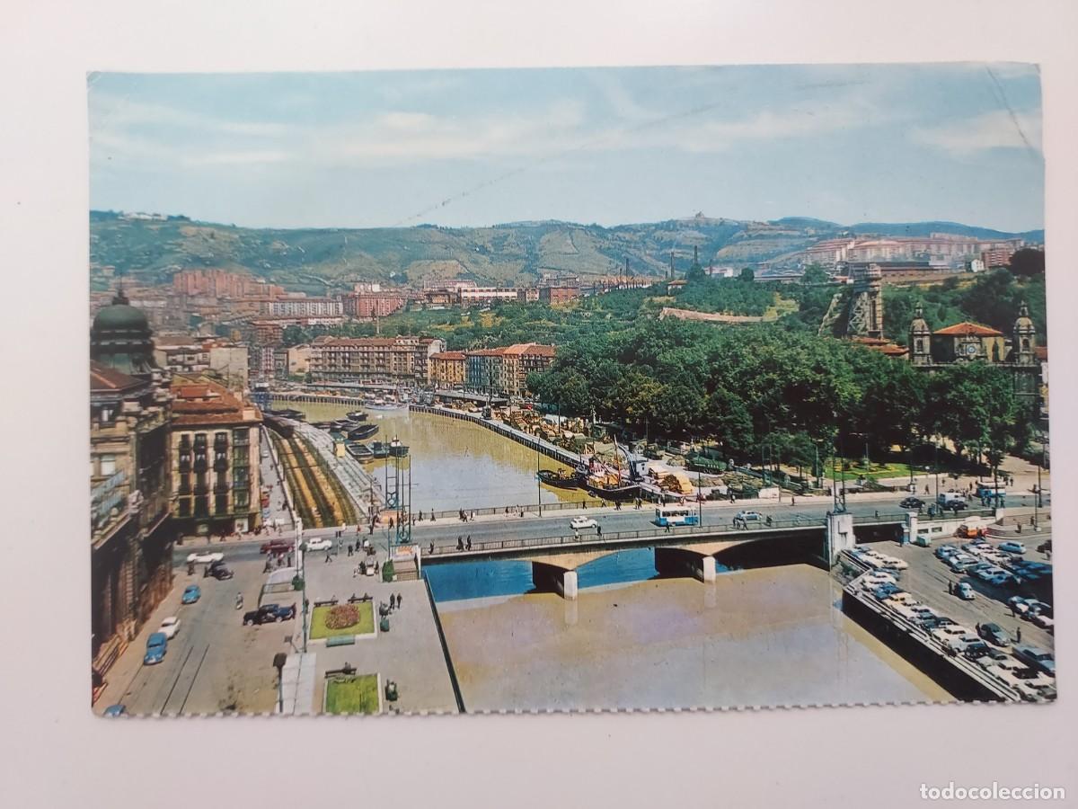 Postales: POSTAL BILBAO RIA Y PUENTE DE LA VICTORIA. 1971. SIN CIRCULAR
