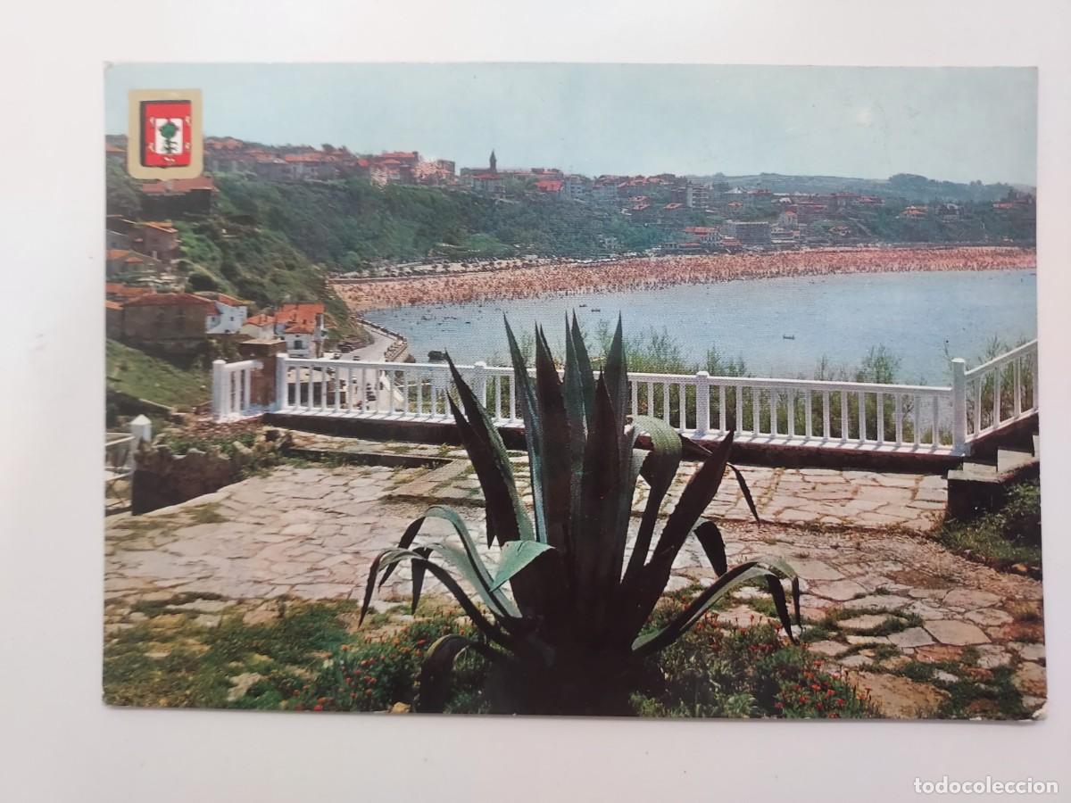 Postales: POSTAL ALGORTA PARQUE DE USATEGUI Y PLAYA DE NEGURI. 1964. ESCRITA. VIZCAYA