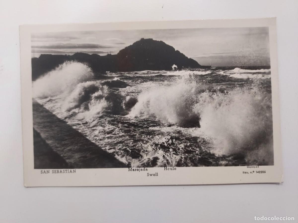 Postales: POSTAL SAN SEBASTIAN MAREJADA. A&Ntilde;OS 1940. ESCRITA 1950. MANIPEL 142205