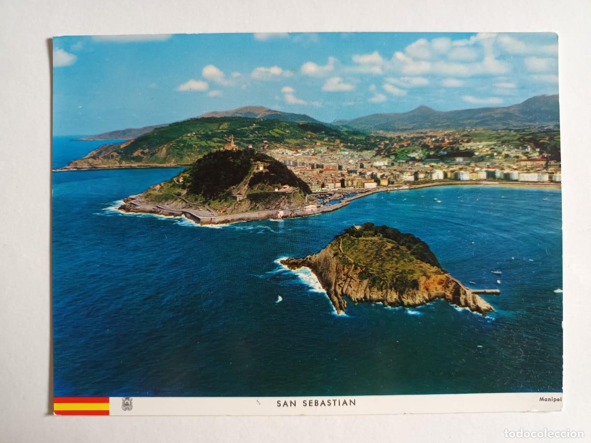 Postales: SAN SEBASTIAN (GUIPUZCOA). VISTA PARCIAL DESDE IGUELDO (1965) - MANIPEL. FOURNIER