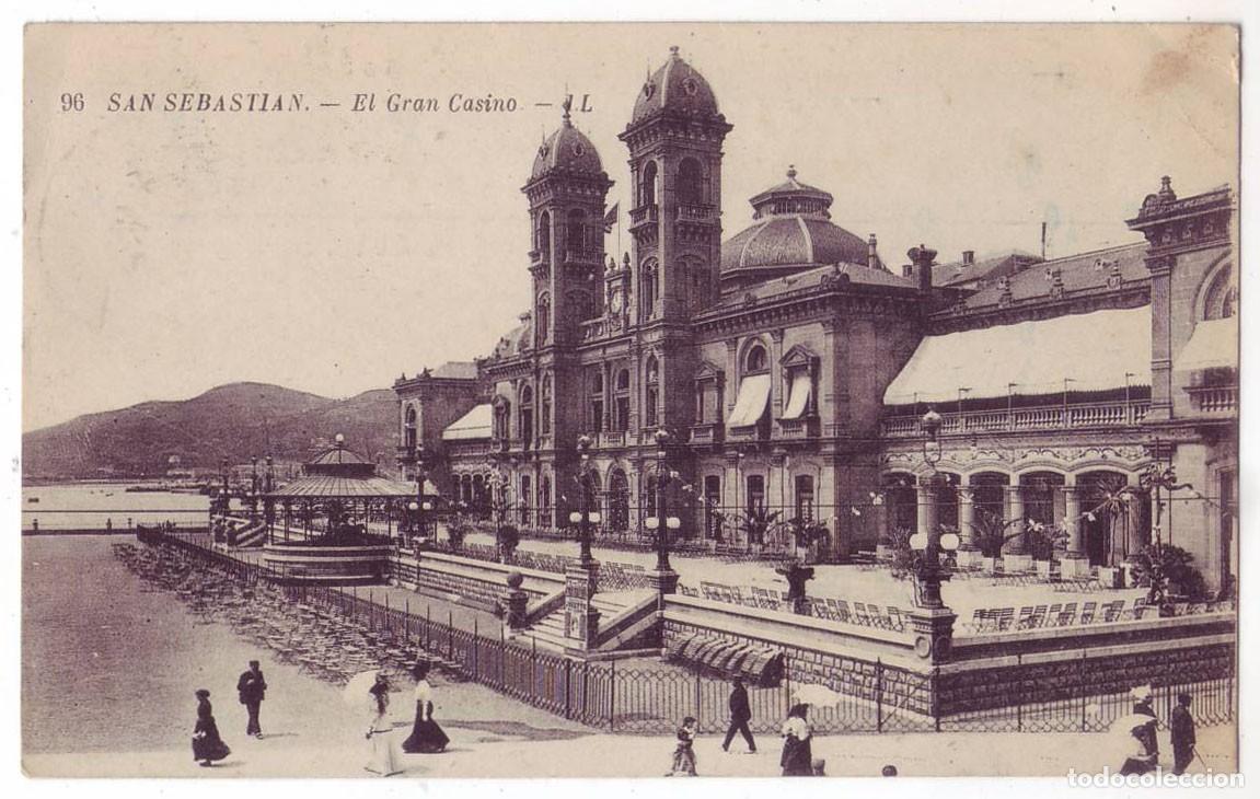 Postales: San Sebasti&aacute;n: El Gran Casino. Levi Fils et Cie, LL. Circulada (A&ntilde;os 10)