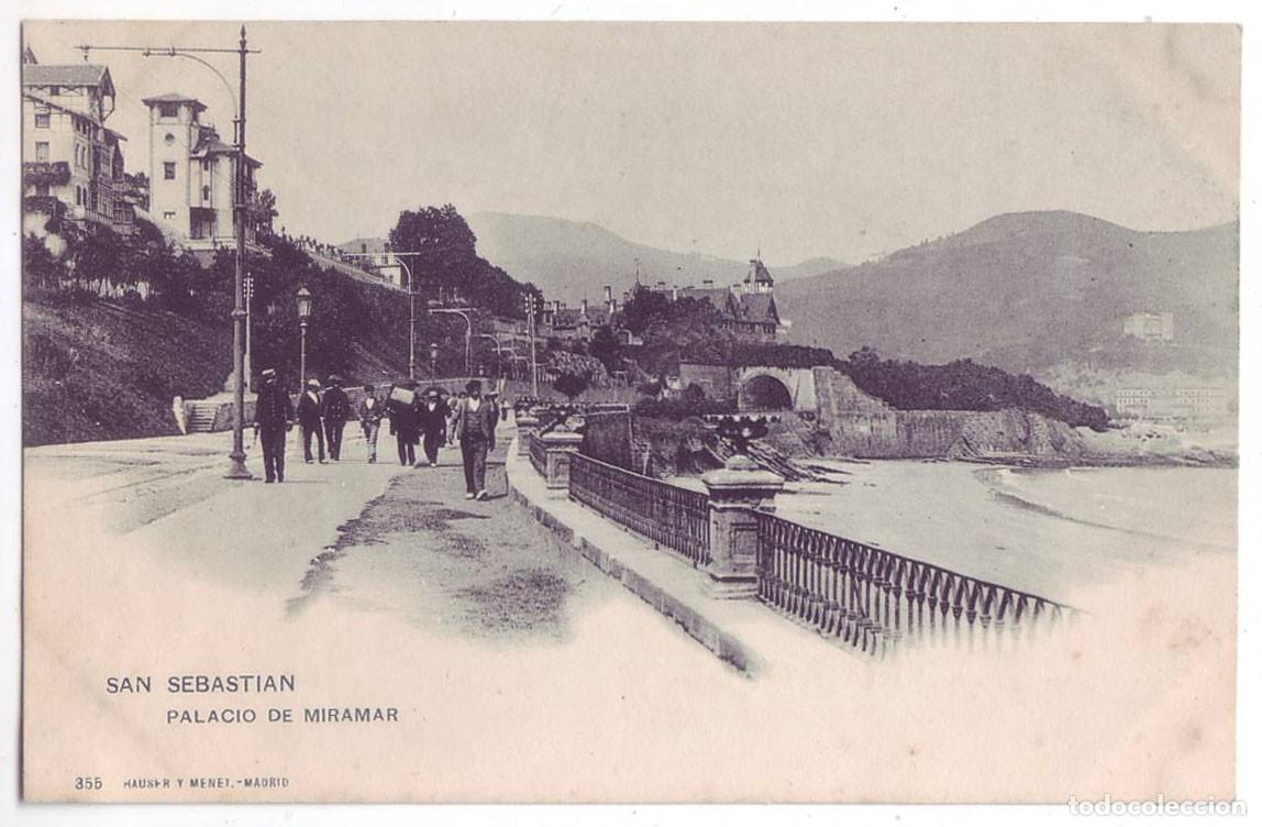 Postales: San Sebasti&aacute;n: Palacio de Miramar. Hauser y Menet. Sin dividir. No circulada (Anterior a 1905)