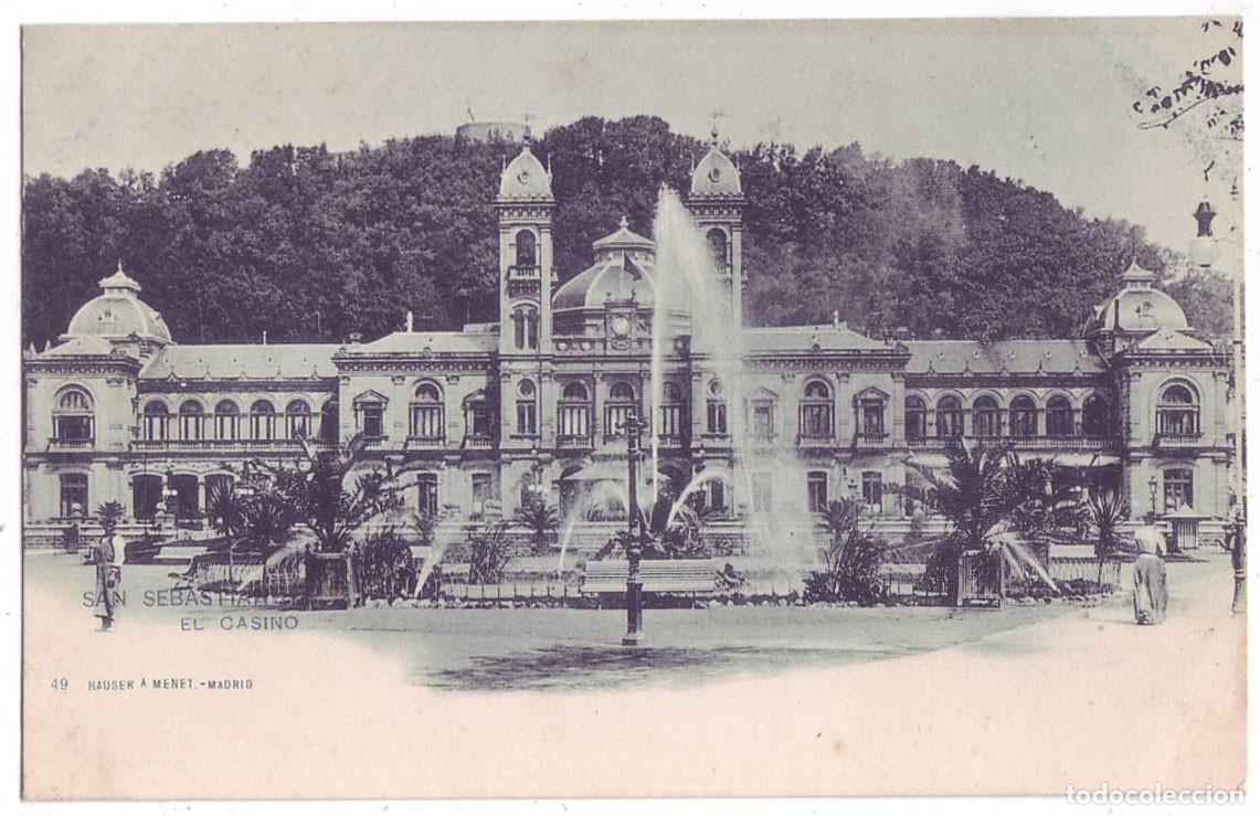 Postales: San Sebasti&aacute;n: El Casino. Hauser y Menet. Sin dividir. No circulada (Anterior a 1905)