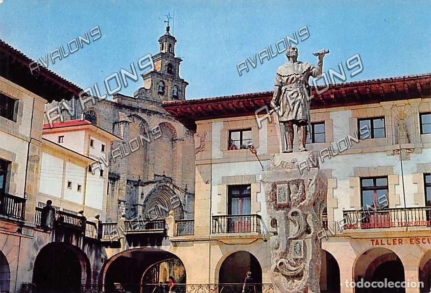 Postales: Monumento a D. Tello Sr. De Vizcaya en Guernica (Vizcaya) - Sin Circular - 1966