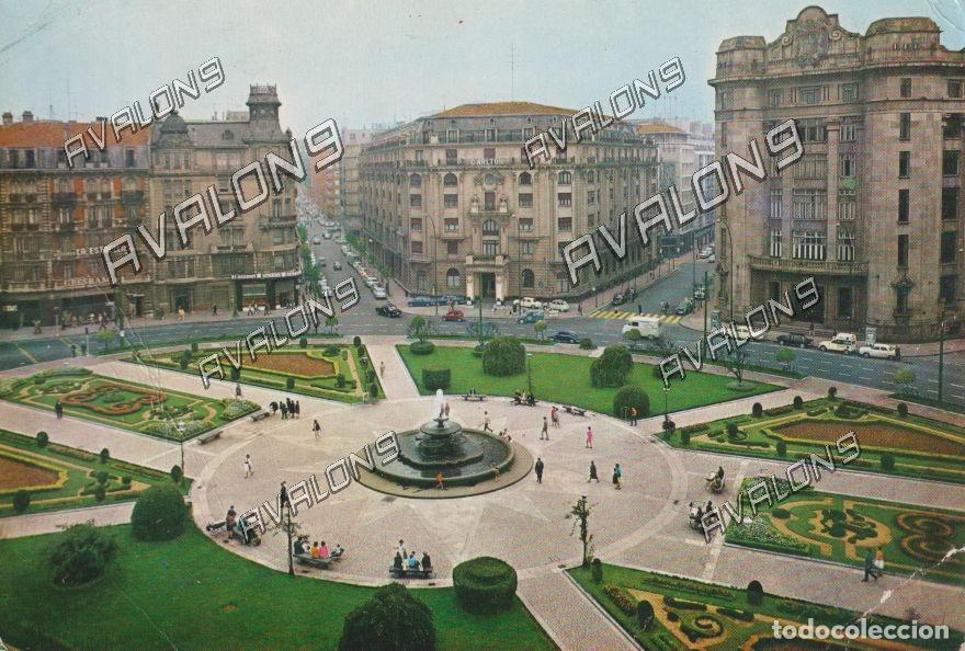 Postales: Plaza Federico Moyna (Bilbao) - Sin Circular - A&ntilde;os 60 o 70