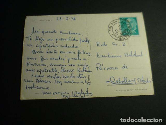 Postales: TOLOSA GUIPUZCOA TARJETA POSTAL CIRCULADA MATASELLOS TOLOSA ESTACION