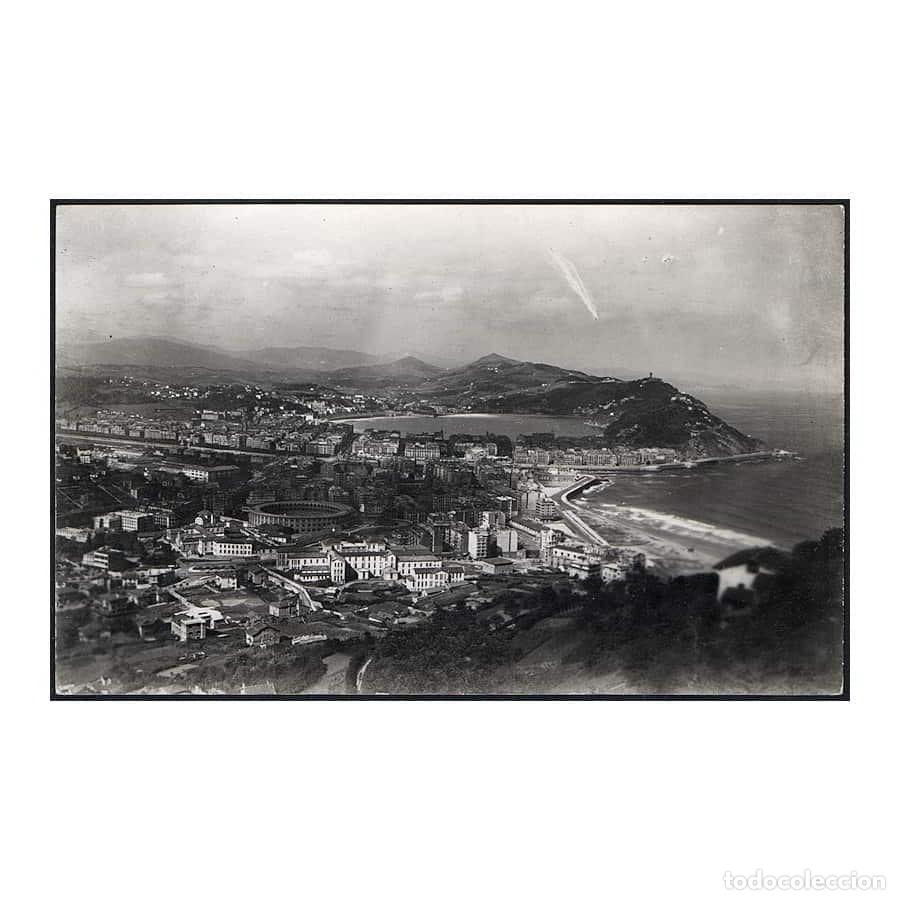 Postales: Espa&ntilde;a. A&ntilde;os 50 [TPO] Postal fotogr&aacute;fica. San Sebasti&aacute;n. Panor&aacute;mica (N)
