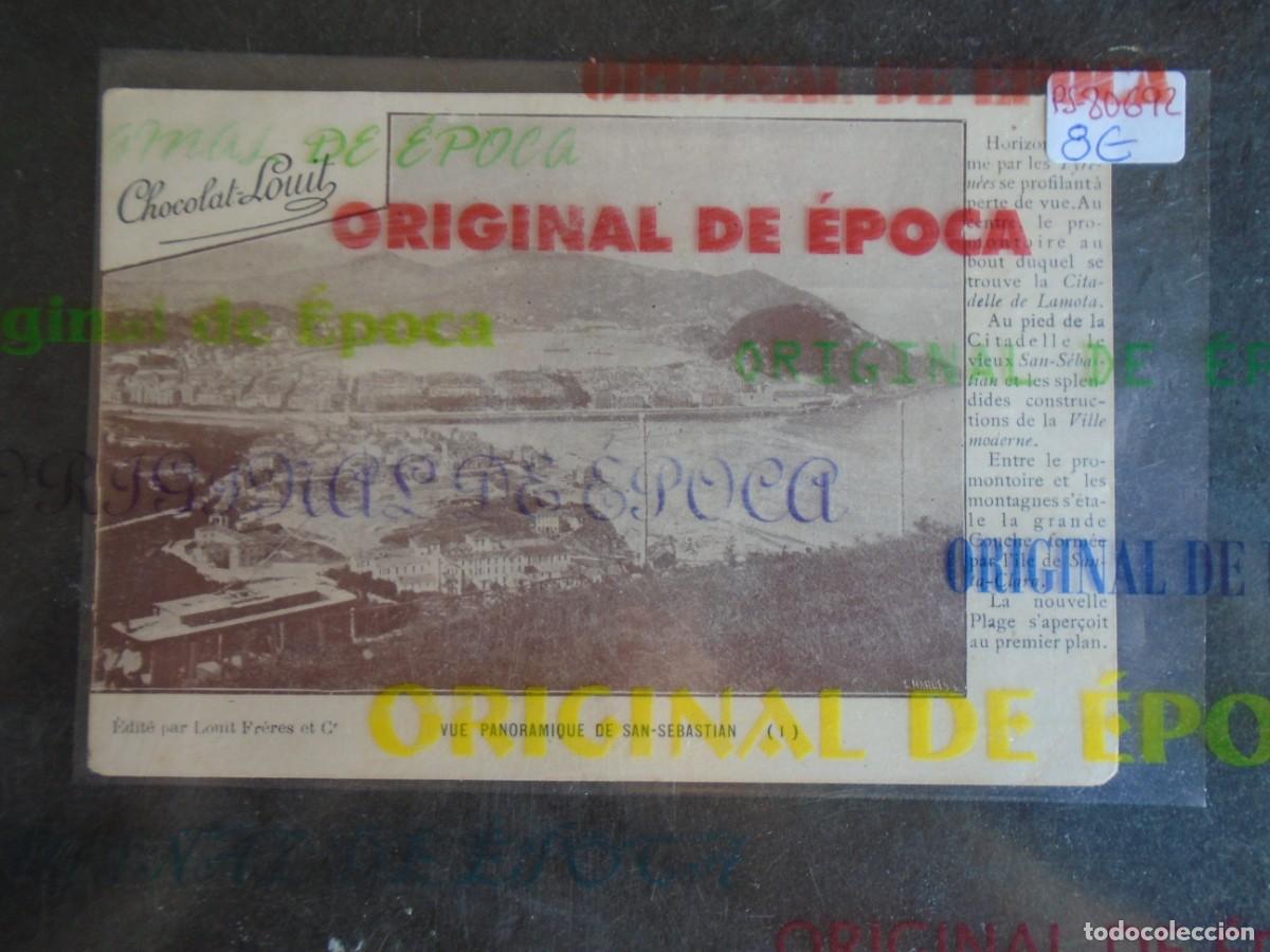Postales: (PS-80692)POSTAL DE SAN SEBASTIAN-VISTA PANORAMICA.CHOCOLAT LOUIT