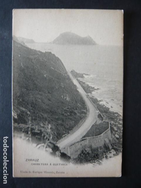 Cartoline: ZARAUZ GUIPUZCOA CARRETERA A GUETARIA HAUSER Y MENET SIN DIVIDIR