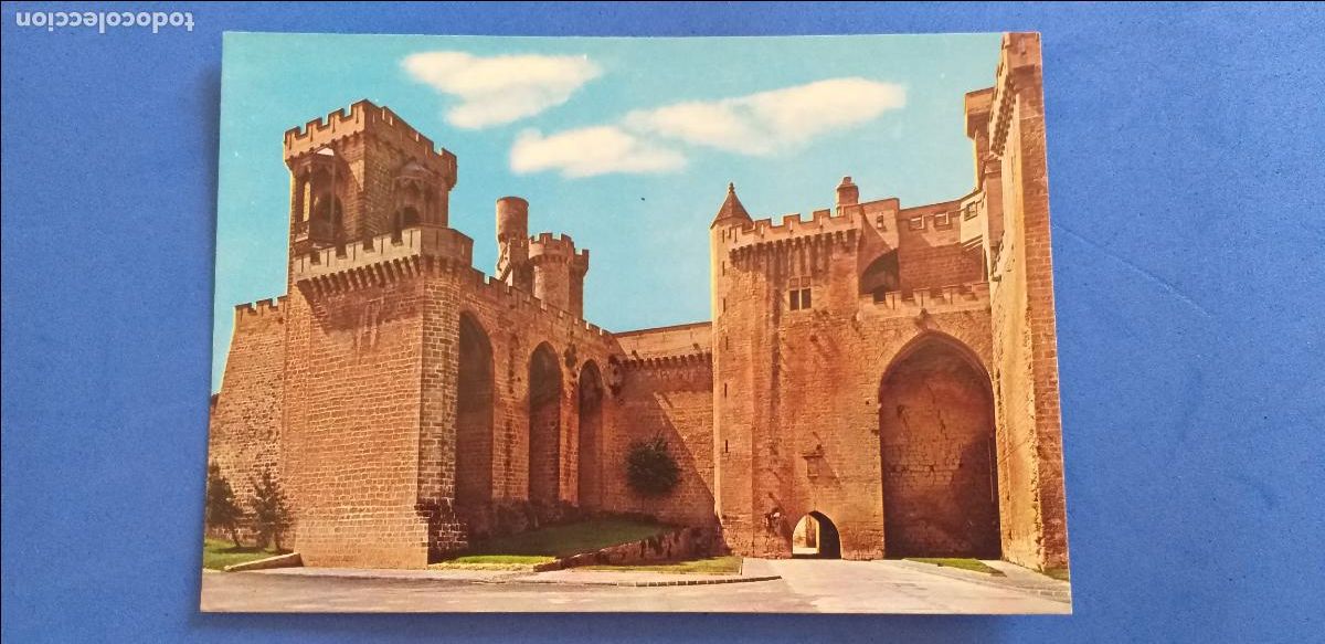 Postales: POSTAL ANTIGUA NAVARRA SIN CIRCULAR OLITE CASTILLO VISTA PARCIAL. # 9856.