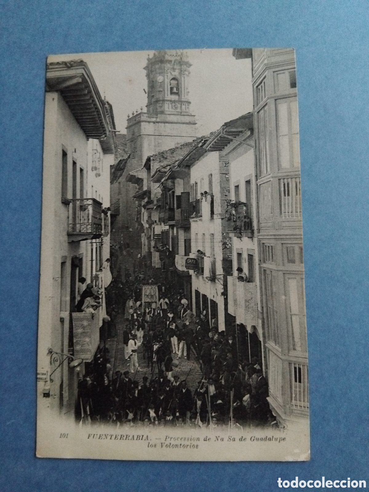 Postales: Postal Fuenterrabia procesion Na. Sa. Guadalupe