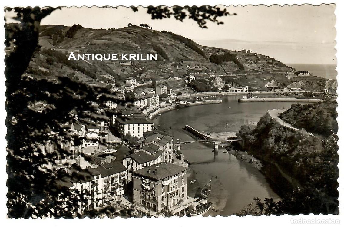 Postales: ONDARROA N&ordm; 1454 VISTA PARCIAL Y PUENTE DE CALVO SOTELO / G. GARRABELLA / SIN FRANQUEAR