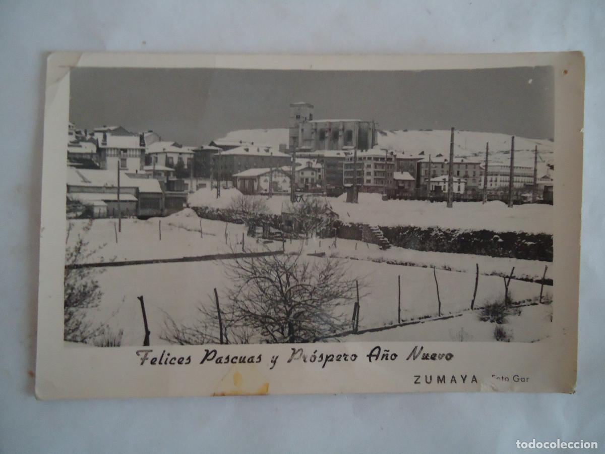 Postales: POSTAL FOTOGRAFICA DE FELICITACION DE NAVIDAD DE ZUMAYA. FOTO GAR. PP -13
