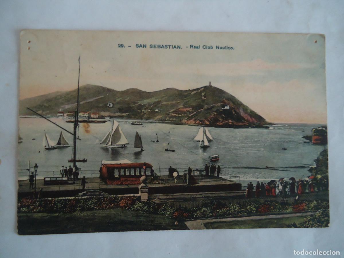 Postales: POSTAL COLOREADA DE SAN SEBASTIAN. N&ordm; 20, REAL CLUB NAUTICO. PP -13