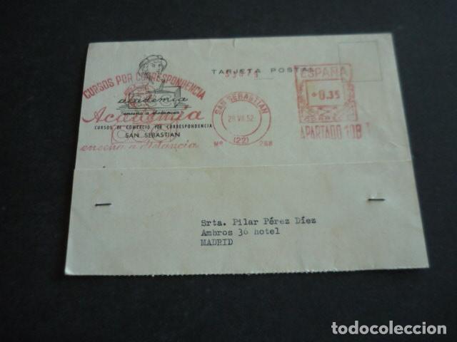 Postales: SAN SEBASTIAN ACADEMIA ENSE&Ntilde;ANZA A DISTANCIA TARJETA POSTAL