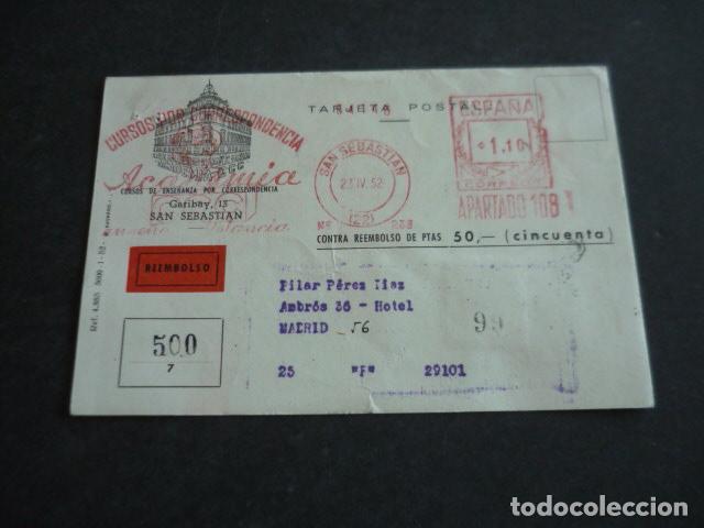 Postales: SAN SEBASTIAN ACADEMIA ENSE&Ntilde;ANZA A DISTANCIA TARJETA POSTAL