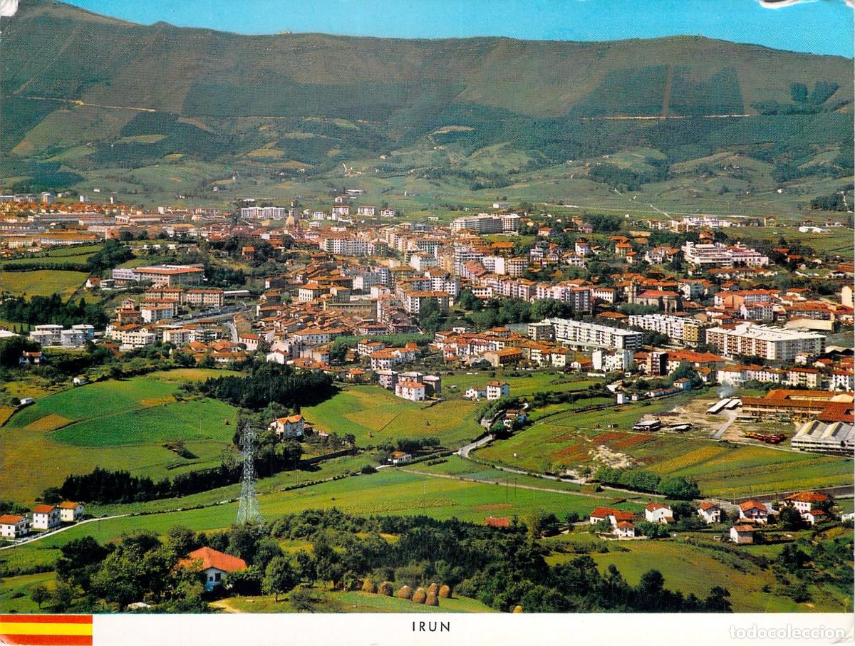 Postales: Postal de vista general de la ciudad de Irun