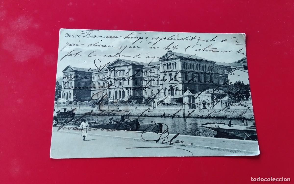 Postales: DEUSTO , POSTAL ANTIGUA , BLANCO Y NEGRO - Foto 2