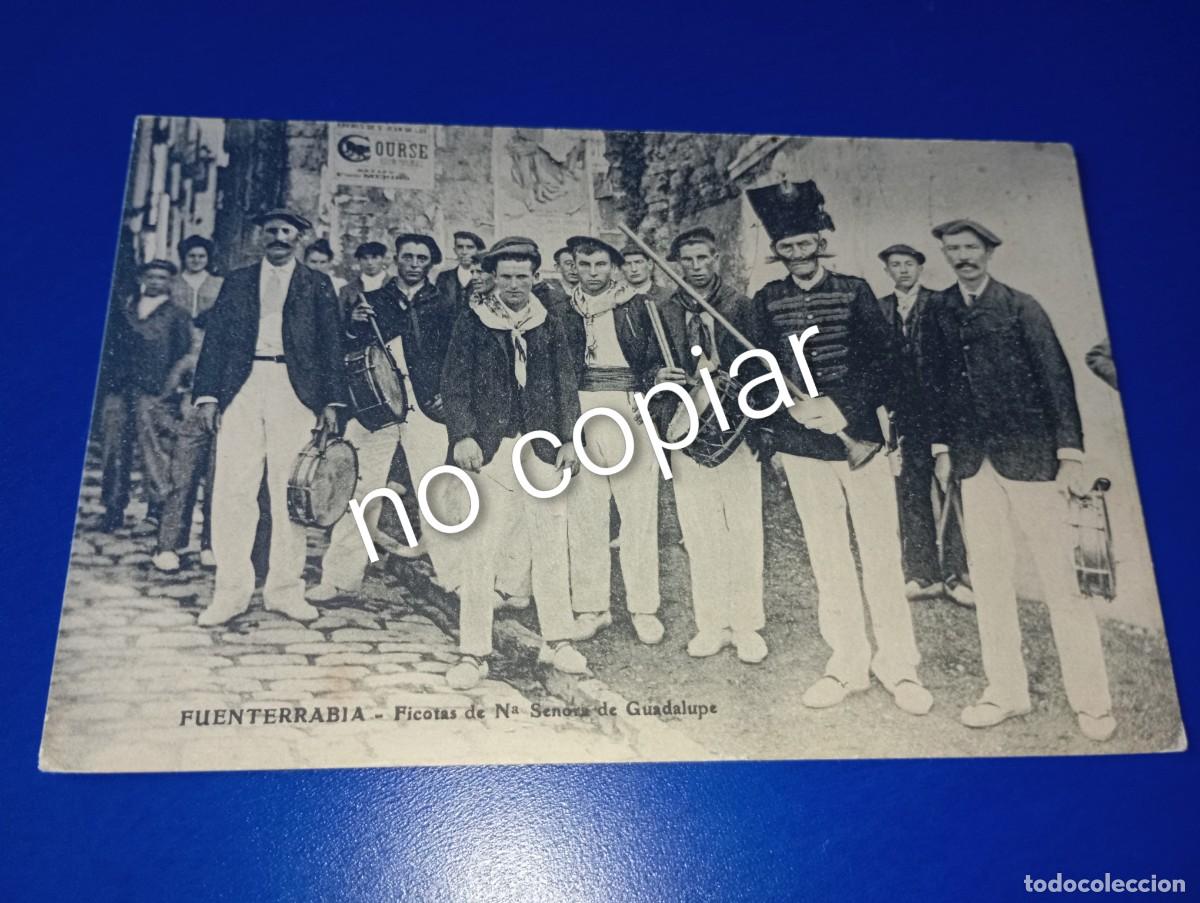 Postales: Hondarribia alarde, tambor mayor, dif&iacute;cil postal, animada.