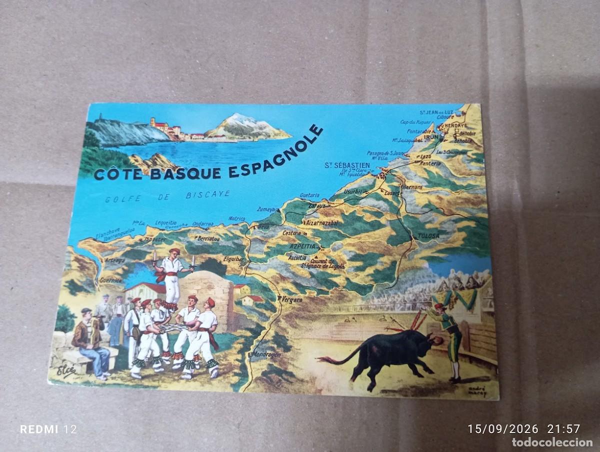 Postales: POSTAL CIRCULADA / COTE BASQUE ESPAGNOLE