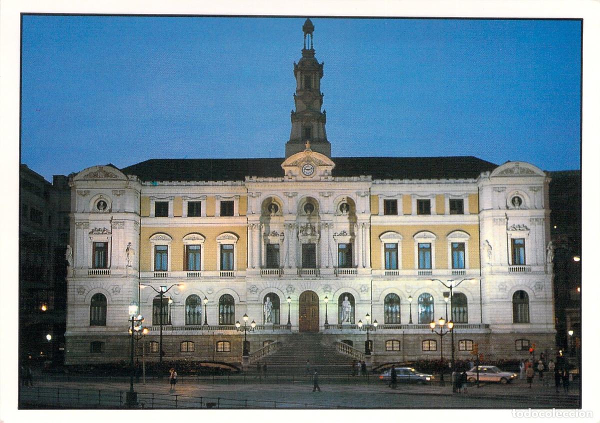 Postales: Postal de la fachada del Ayuntamiento de Bilbao