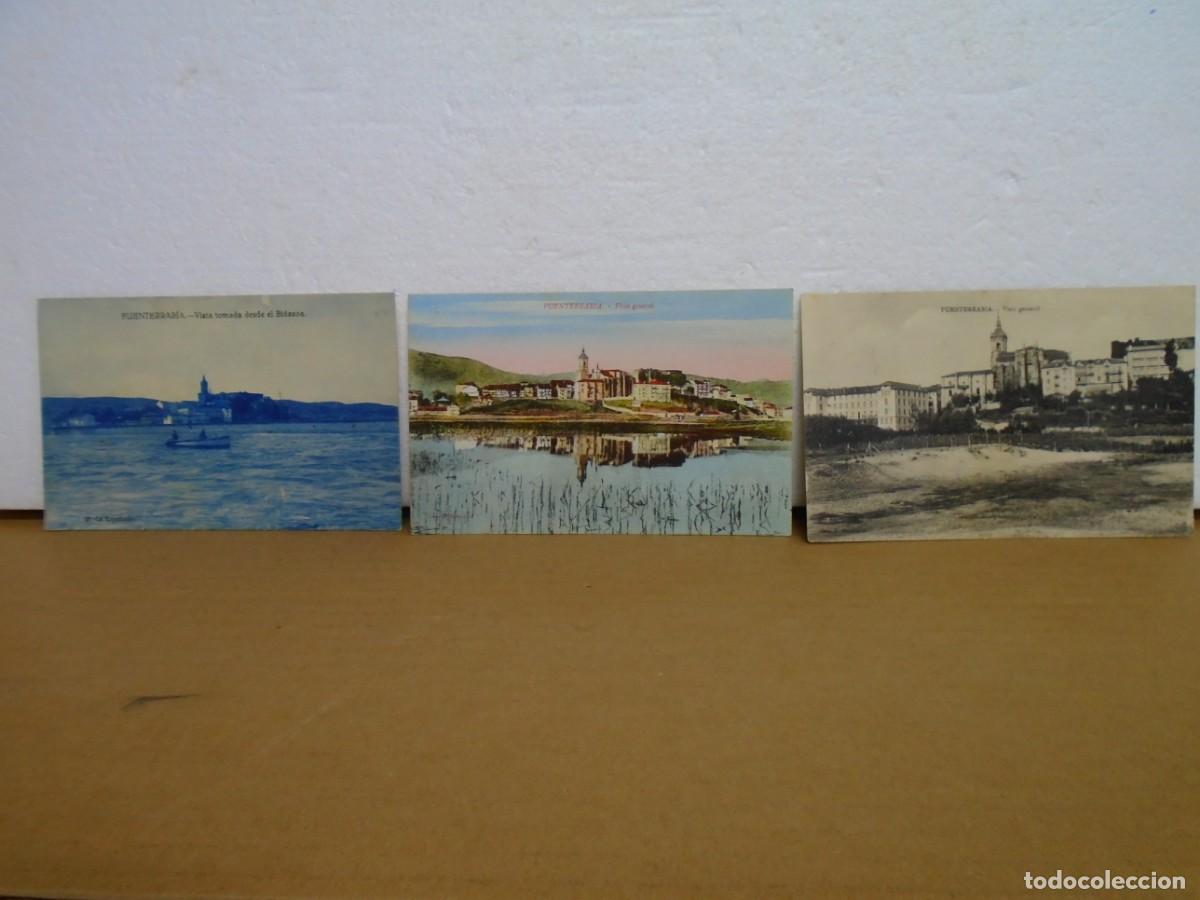 Postales: FUENTERRABIA(GUIPUZCOA)LOTE DE 3 POSTALES 1&ordm; XX SIN CIRCULAR,EDICIONES VARIAS.