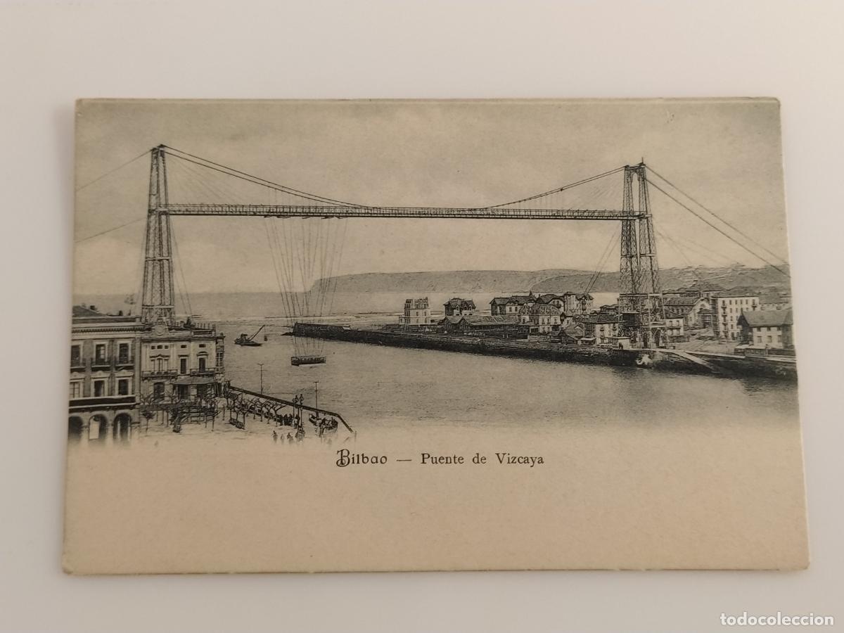 Postales: BILBAO - PUENTE DE VIZCAYA - REVERSO SIN DIVIDIR - POSTAL ANTIGUA (116.873)
