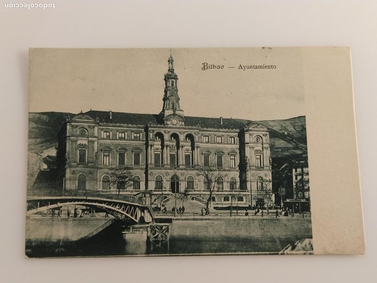 Postales: BILBAO - AYUNTAMIENTO - REVERSO SIN DIVIDIR - POSTAL ANTIGUA (116.877)