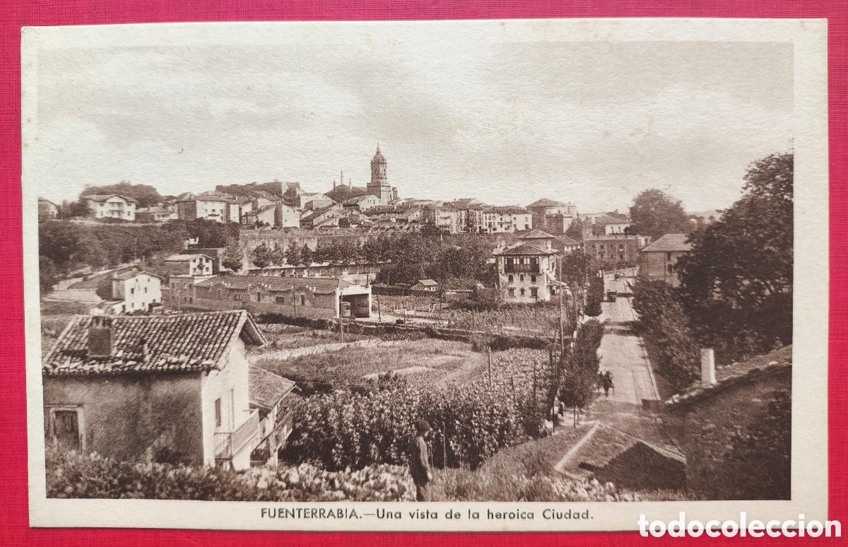 Postales: HONDARRIBIA VISTA CIUDAD POSTAL ED. MUSEUM FUENTERRABIA GUIP&Uacute;ZCOA C. 1920