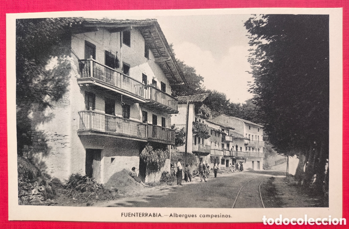 Postales: HONDARRIBIA CASERIOS CTRA. IR&Uacute;N POSTAL ED. MUSEUM FUENTERRABIA GUIP&Uacute;ZCOA C. 1920