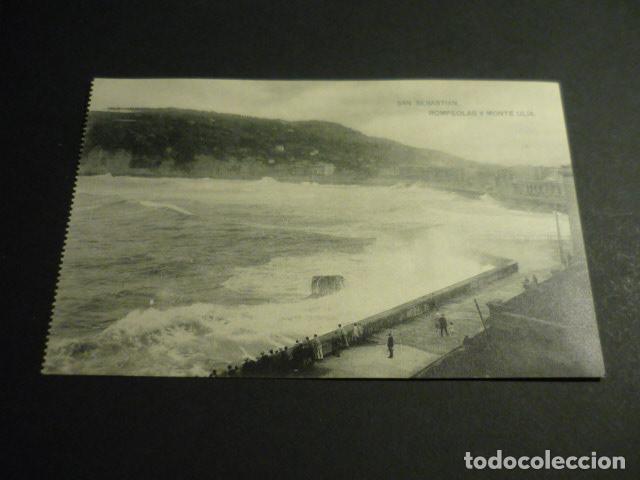 Postales: SAN SEBASTIAN ROMPEOLAS Y MONTE ULIA