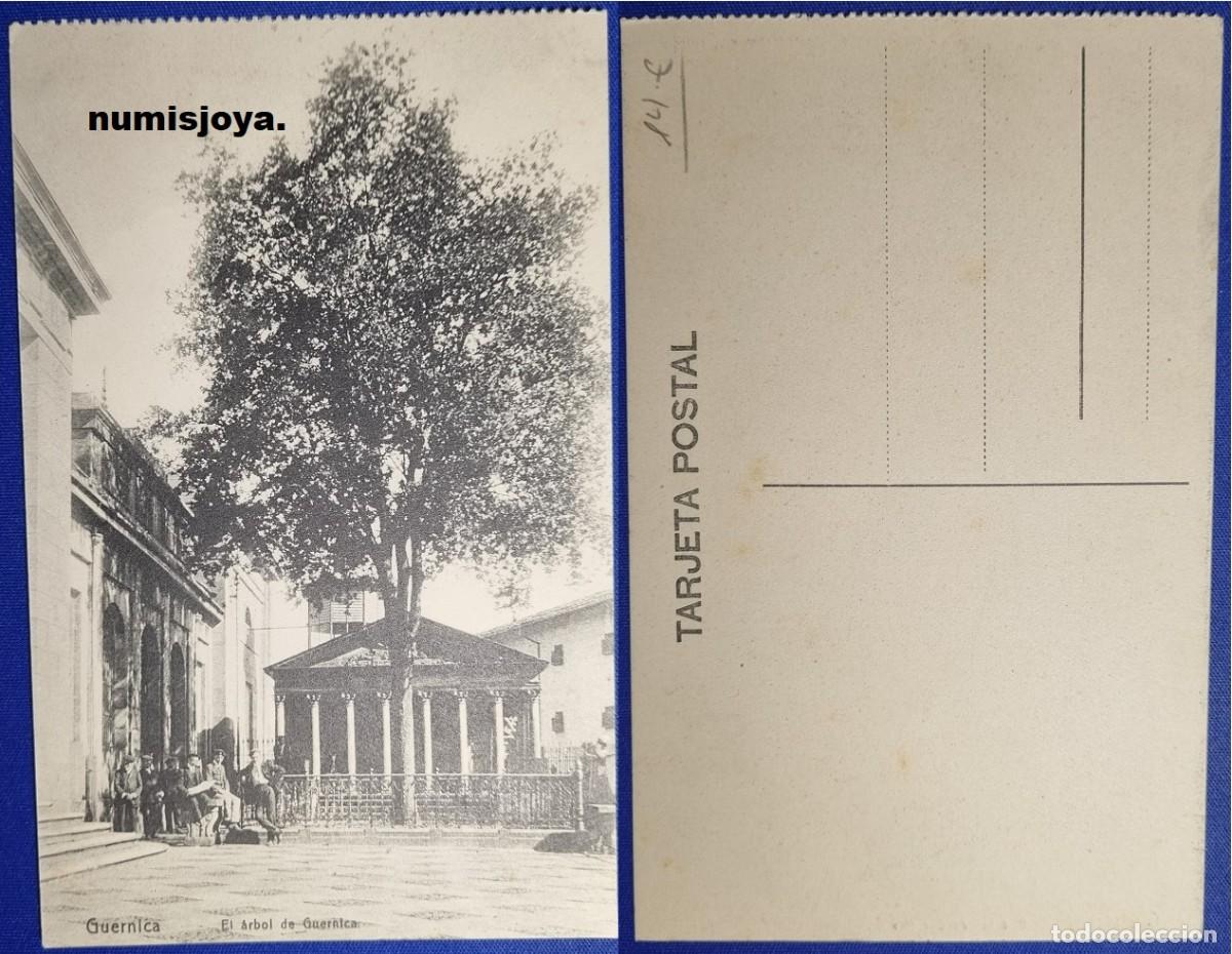 Postales: Postal de Guernica Bilbao Espa&ntilde;a a&ntilde;o 1910. El &aacute;rbol de Guernica.