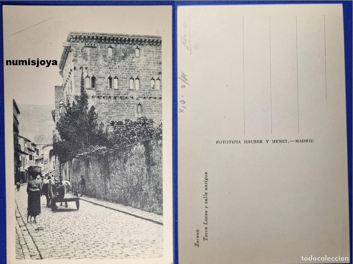 Postales: Postal de ZARAUZ Bilbao Espa&ntilde;a a&ntilde;o 1910. Torre Lucea y calle Antigua. HAUSER MENET.