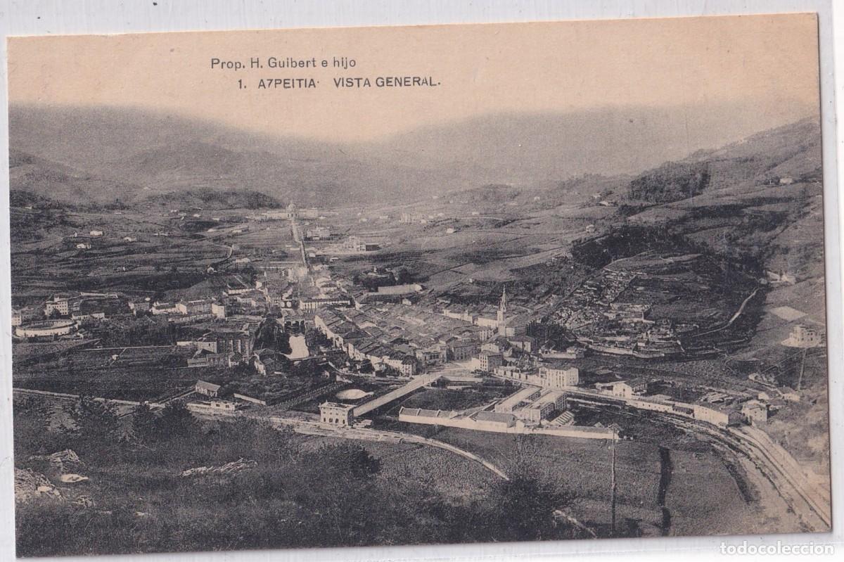 Postales: Postal AZPEITIA Vista general Prop.H. Guilbert e Hijo N&ordm; 1 FOTOTIPIA DE HAUSER Y MENET