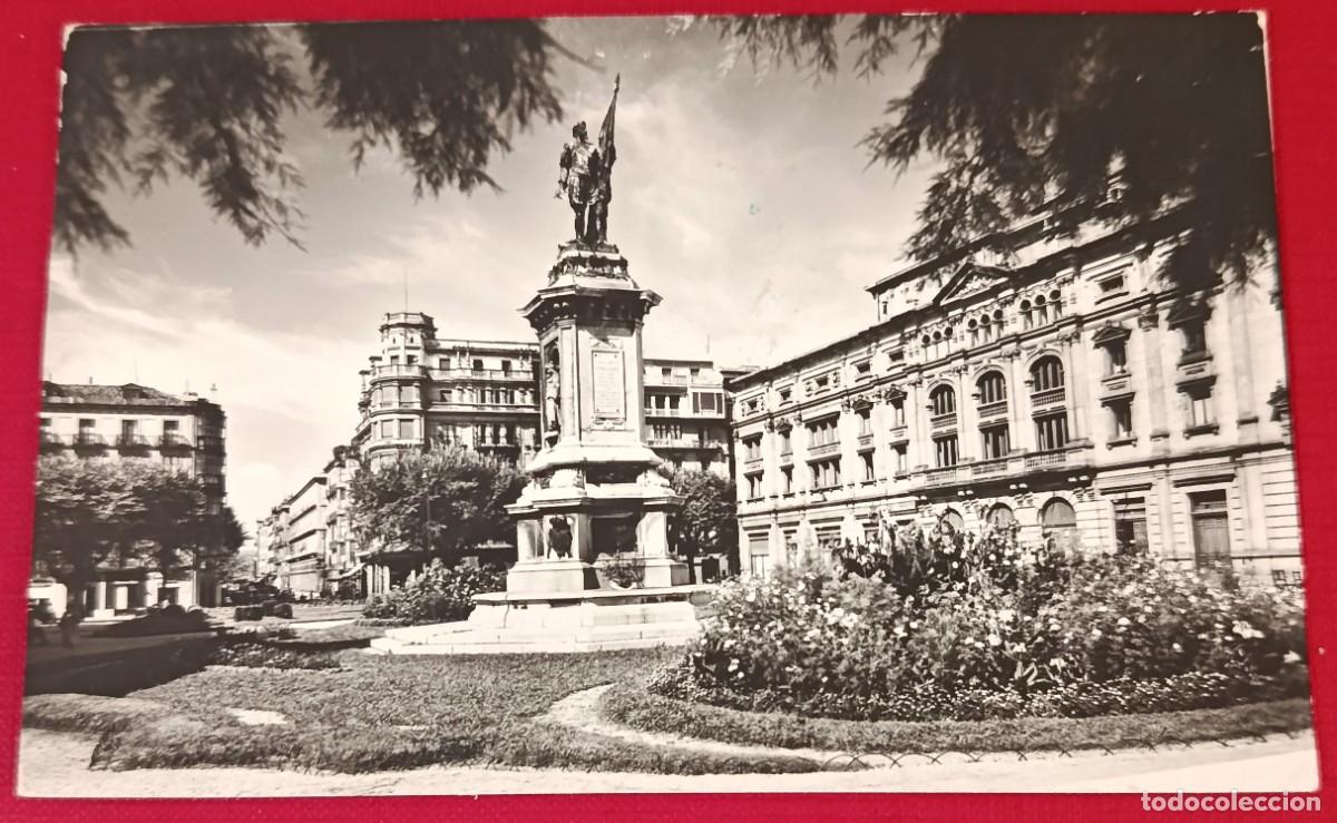 Postales: POSTAL FOTOGRAFICA MONUMENTO A OQUENDO - SAN SEBASTI&Aacute;N 1958