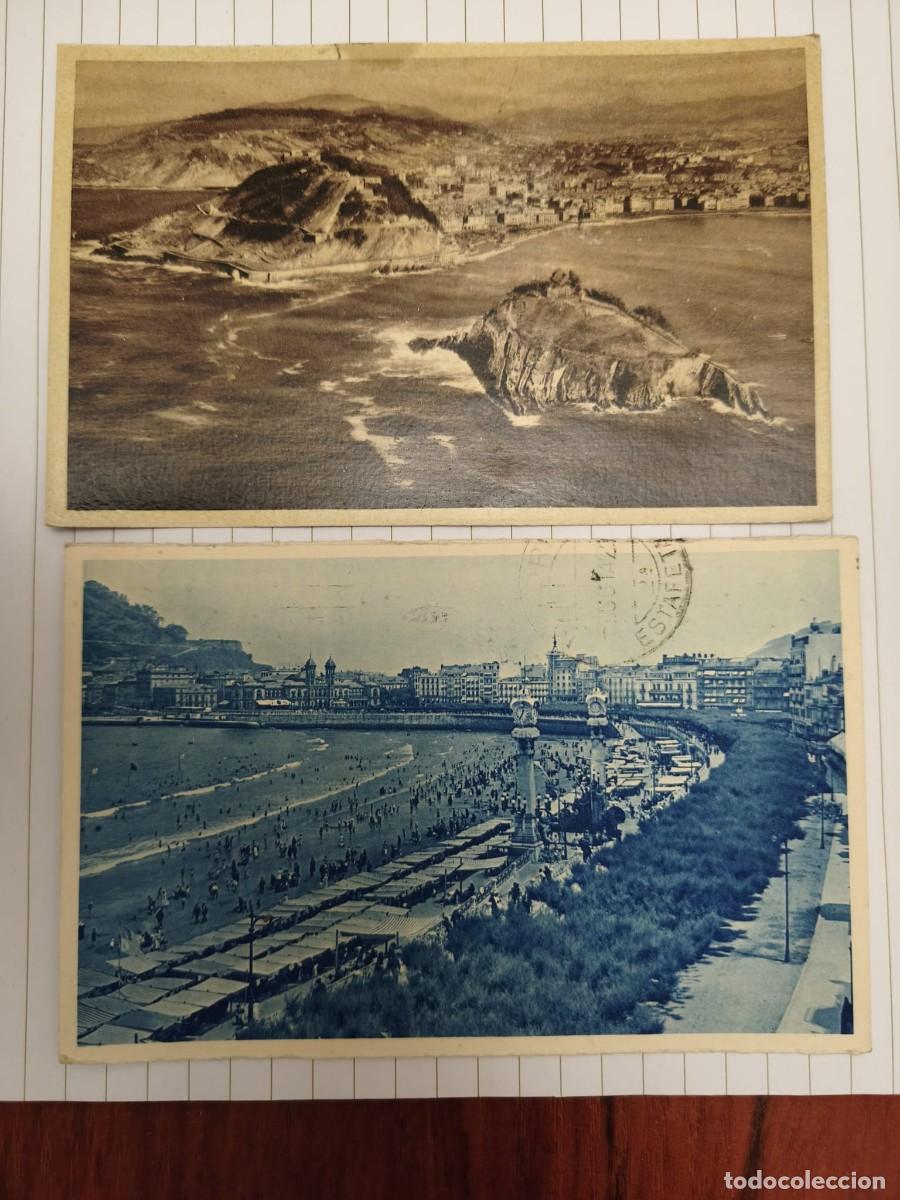 Postales: TARJETAS POSTALES. SAN SEBASTI&Aacute;N. FOTO GALARZA. ENVIADAS A LA DUQUESA DE LECETA. A&Ntilde;OS 40 - 50