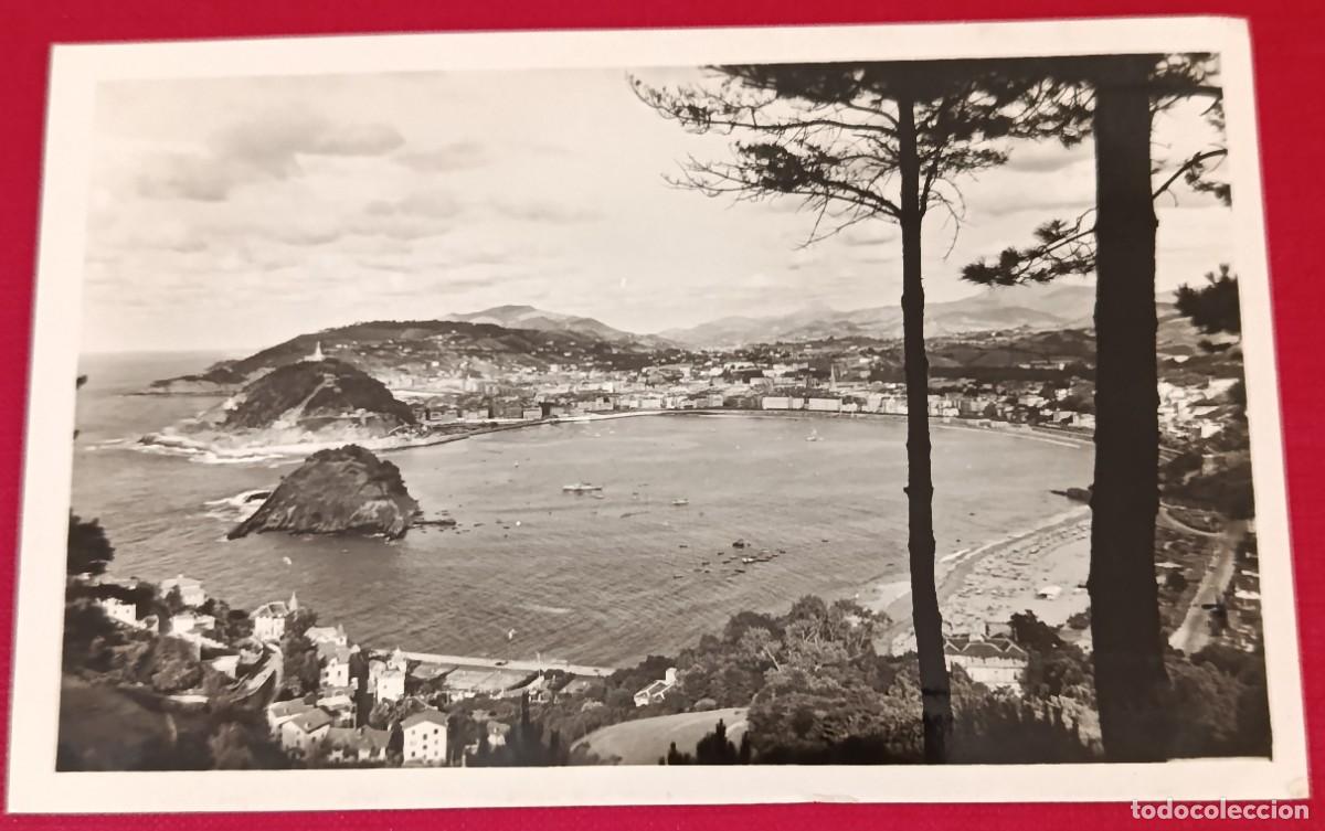 Postales: POSTAL FOTOGR&Aacute;FICA VISTA DESDE EL MONTE IGUELDO - SAN SEBASTI&Aacute;N