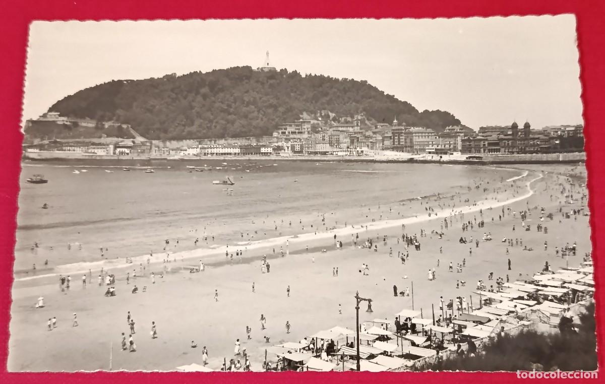 Postales: POSTAL FOTOGR&Aacute;FICA PLAYA DE LA CONCHA - SAN SEBASTI&Aacute;N