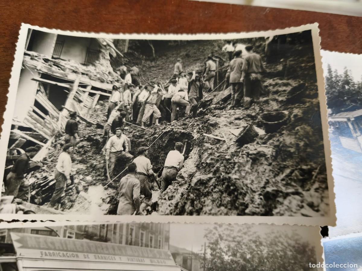 Postales: TARJETAS POSTALES. 17. INUNDACIONES EN EL PA&Iacute;S VASCO. JUNIO 1933. FOTO MAR&Iacute;N