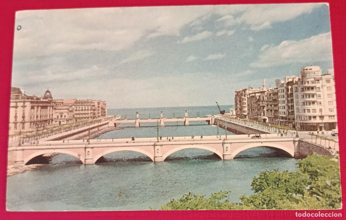 Postales: TARJETA POSTAL PUENTES SANTA CATALINA Y DEL KURSAAL - SAN SEBASTI&Aacute;N