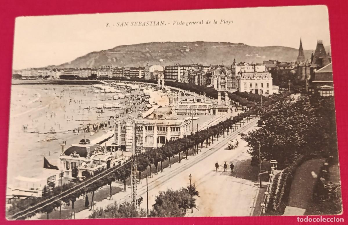 Postales: TARJETA POSTAL VISTA GENERAL DE LA PLAYA - SAN SEBASTIAN