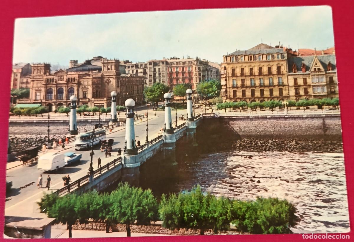 Postales: POSTAL PUENTE DEL KURSAAL - SAN SEBASTI&Aacute;N 1961